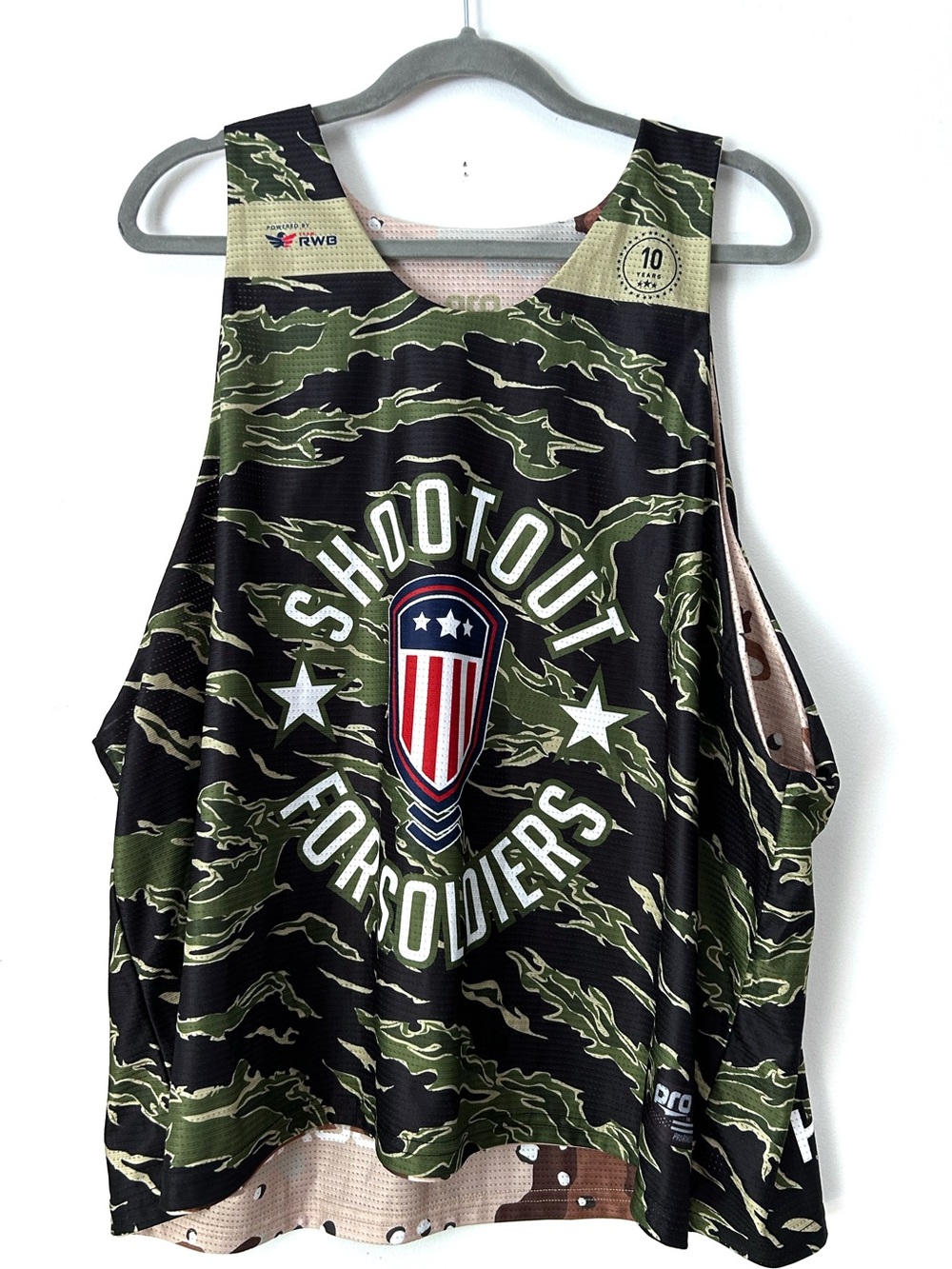 Camo Lacrosse Pinnie Men’s 2X XXL Military USA Camouflage